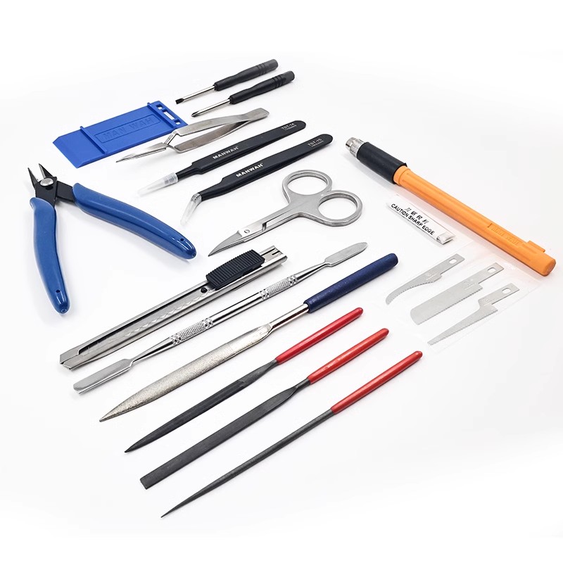 Craft Knife Set - MANWAH modèle outil d'assemblage 20 pièces