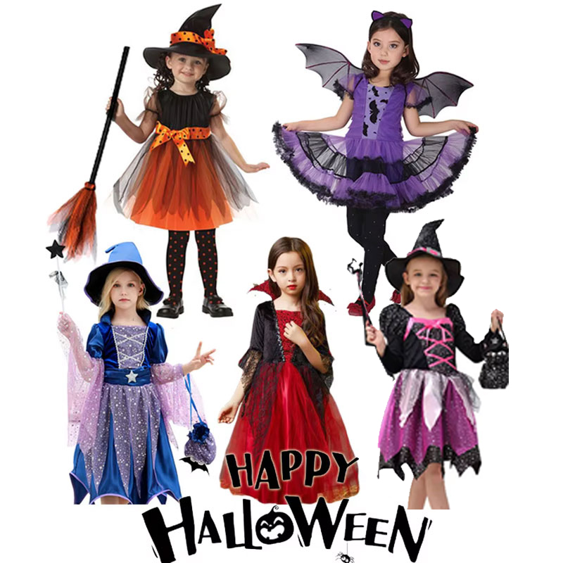 Cosplay Bat Prop - Costume d'Halloween pour filles, robe Scarlet