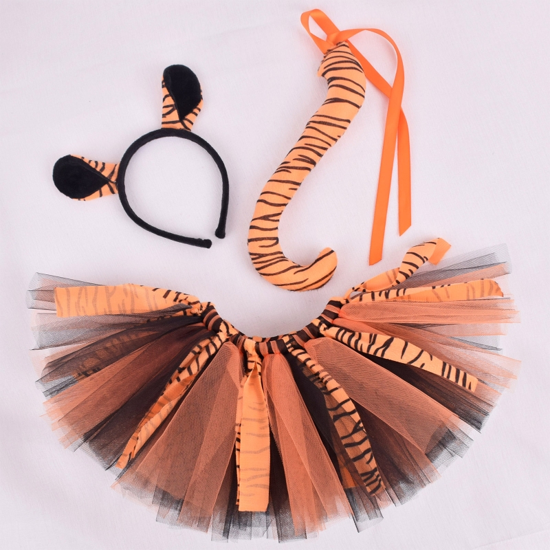 Cosplay Prop Kit - Ensemble de costumes de tigre, oreilles