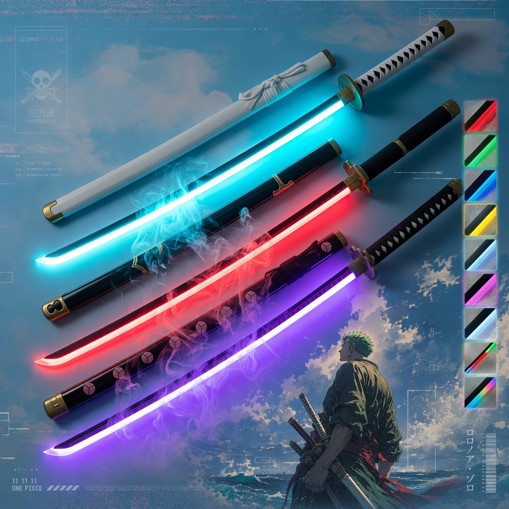 Katana Roronoa Zoro de 40 pouc - Cosplay Prop Katana avis et prix