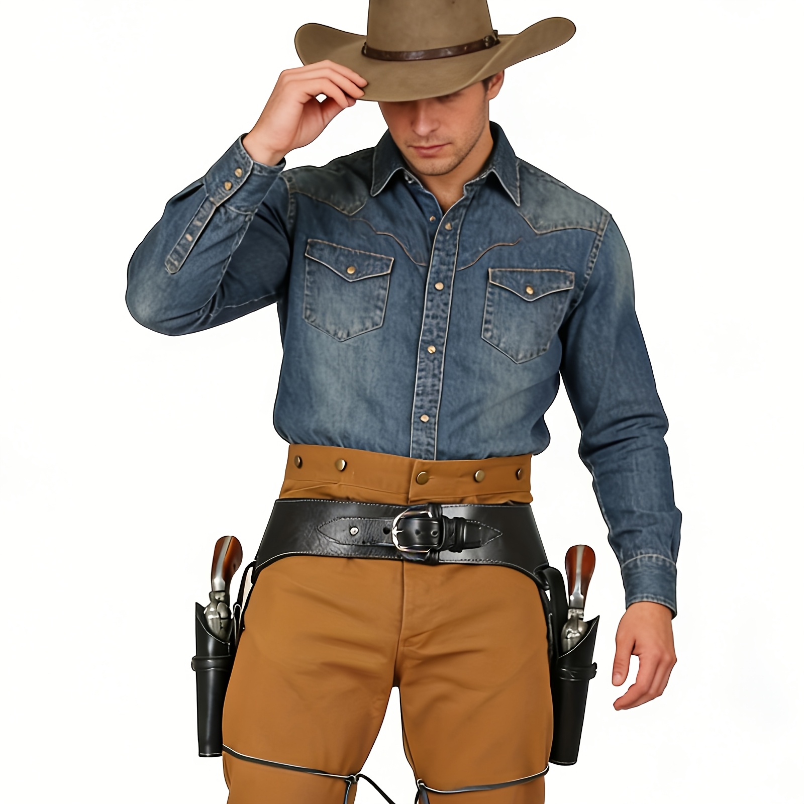 Holsters de cuisse vintage sty - Cosplay Prop Pistol avis et prix